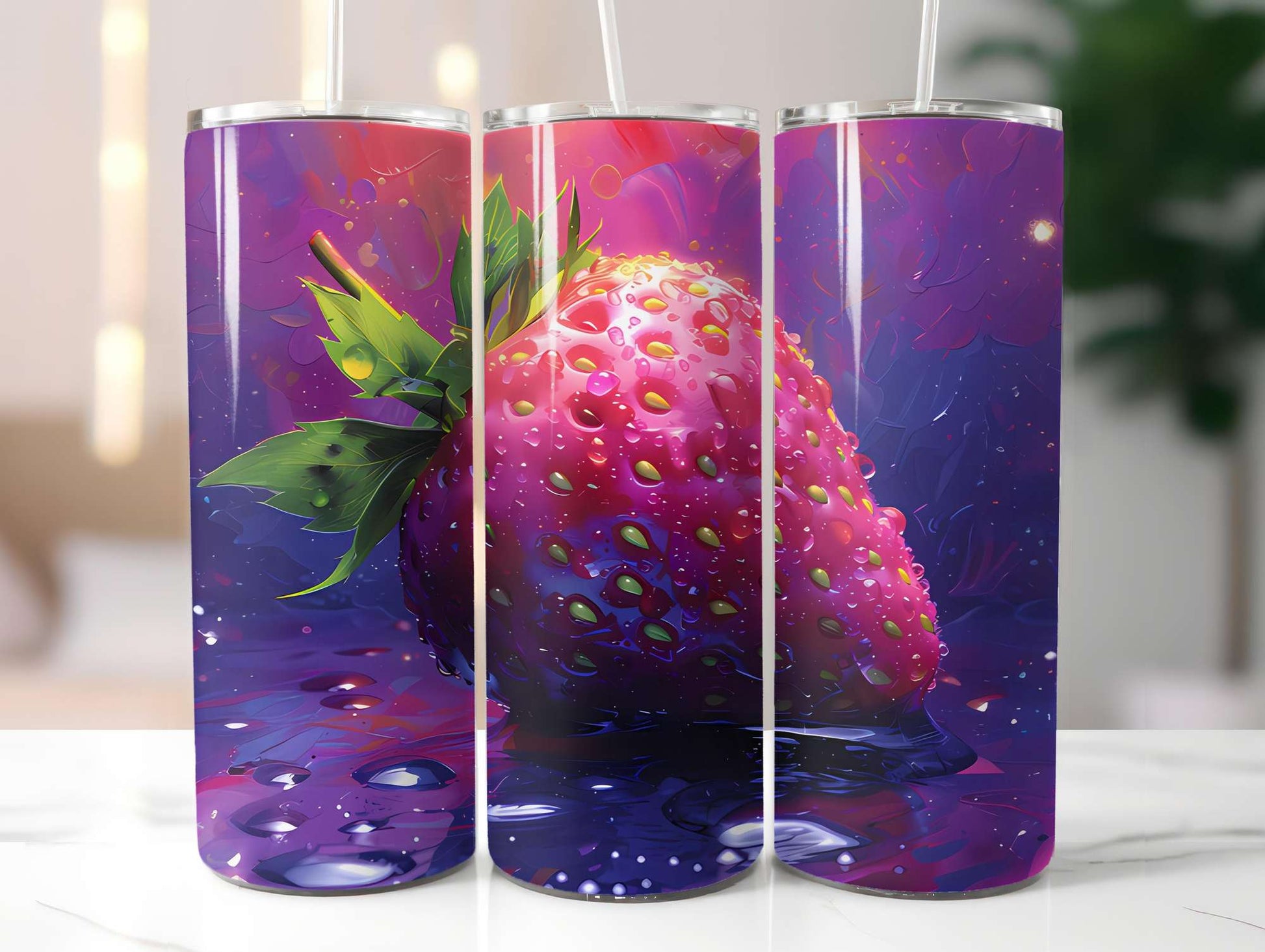 Strawberry 5 Tumbler Wrap - CraftNest - Digital Crafting and Art