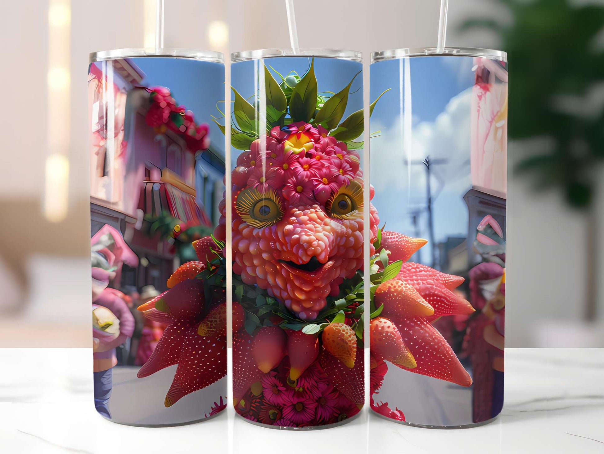 Strawberry 2 Tumbler Wrap - CraftNest - Digital Crafting and Art