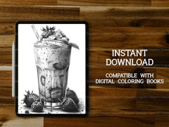 Strawberry Coloring Books - CraftNest - Digital Crafting and Art
