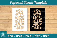 Strong Papercut Stencil Clipart Bundle - CraftNest - Digital Crafting and Art