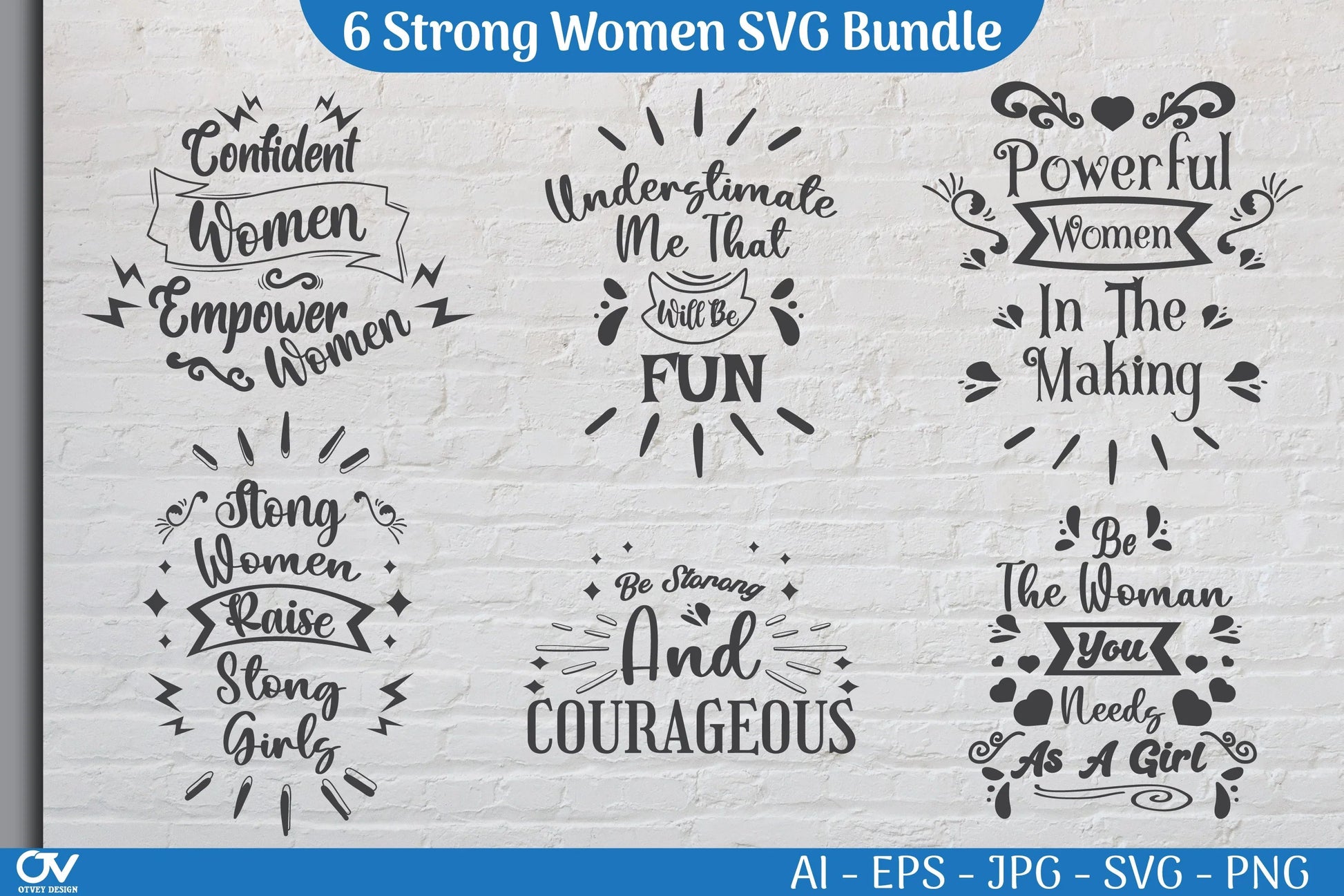 Strong Woman SVG Bundle - CraftNest - Digital Crafting and Art