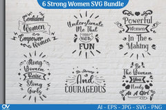 Strong Woman SVG Bundle - CraftNest - Digital Crafting and Art