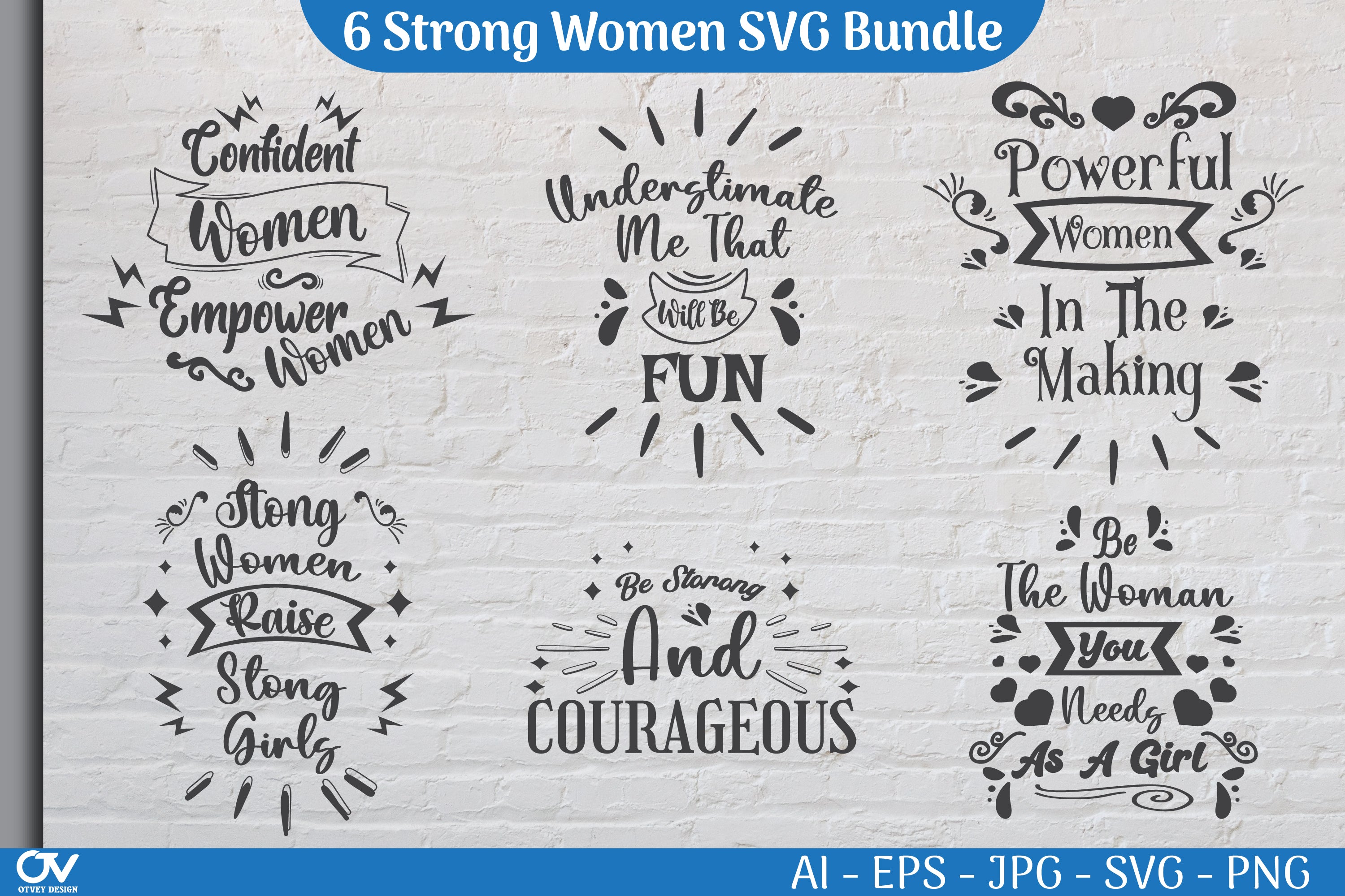 Strong Woman SVG Bundle - CraftNest - Digital Crafting and Art