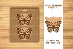 Stud Earring Lasercut SVG Bundle - CraftNest - Digital Crafting and Art