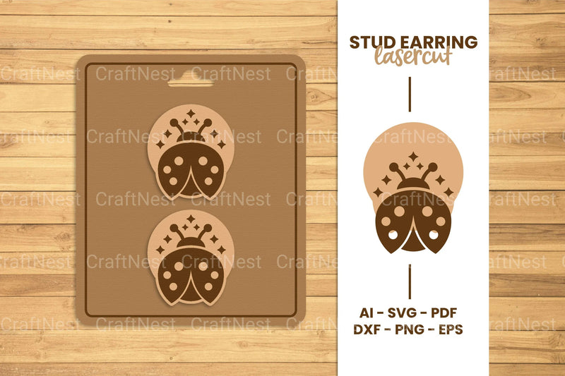 Stud Earring Lasercut SVG Bundle - Clipart Bundle - CraftNest - Digital Crafting and Art