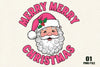 Stylish Santa Glasses Merry Christmas Clipart Bundle