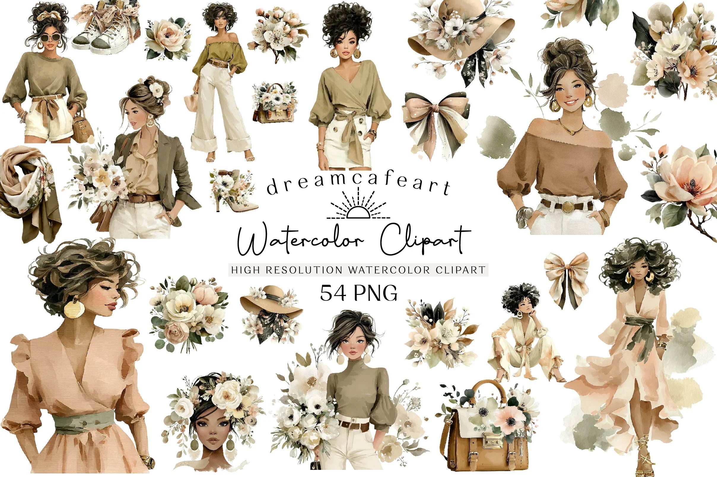 Stylish Clipart Bundle Set - CraftNest - Digital Crafting and Art