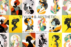 Stylish and Aesthetic - Wall Art - CraftNest - Digital Crafting and Art