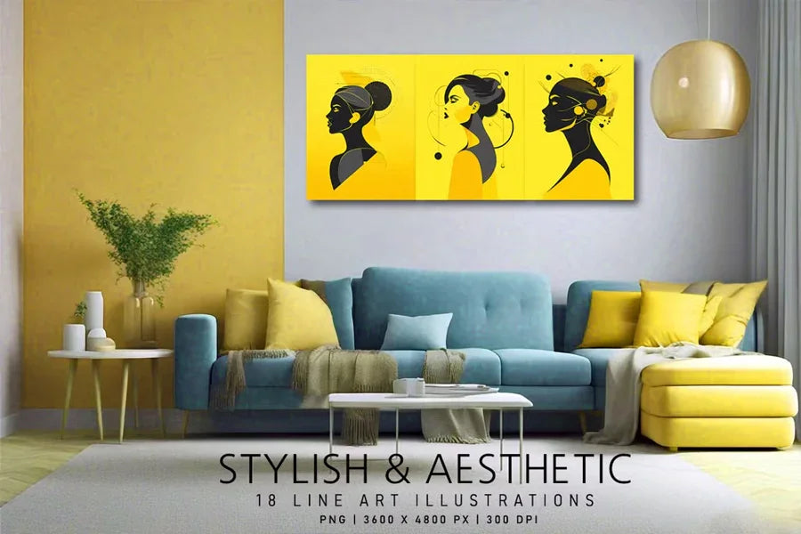 Stylish and Aesthetic - Wall Art - CraftNest - Digital Crafting and Art