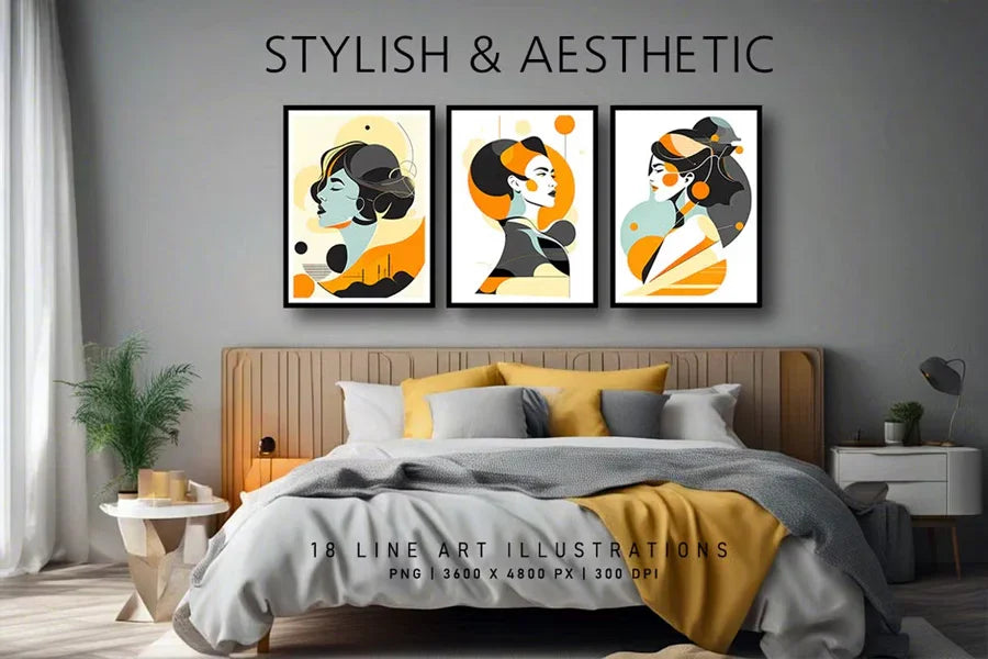Stylish and Aesthetic - Wall Art - CraftNest - Digital Crafting and Art