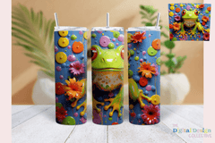 3D Frog Tumbler Wrap Bundle - CraftNest - Digital Crafting and Art