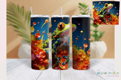 3D Frog Tumbler Wrap Bundle - CraftNest - Digital Crafting and Art