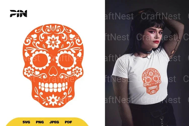 Sugar Skull Halloween SVG Bundle - CraftNest - Digital Crafting and Art