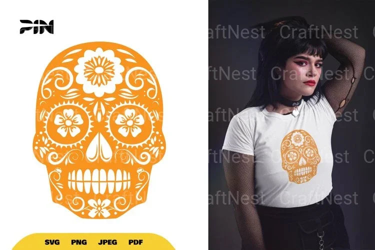 Sugar Skull Halloween SVG Bundle - CraftNest - Digital Crafting and Art