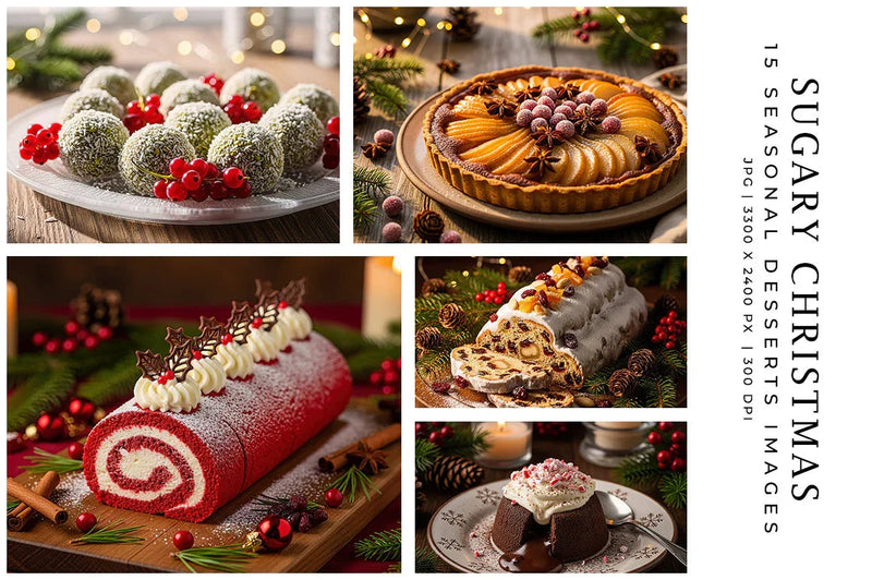 Sugary Christmas - Stock Images - CraftNest - Digital Crafting and Art