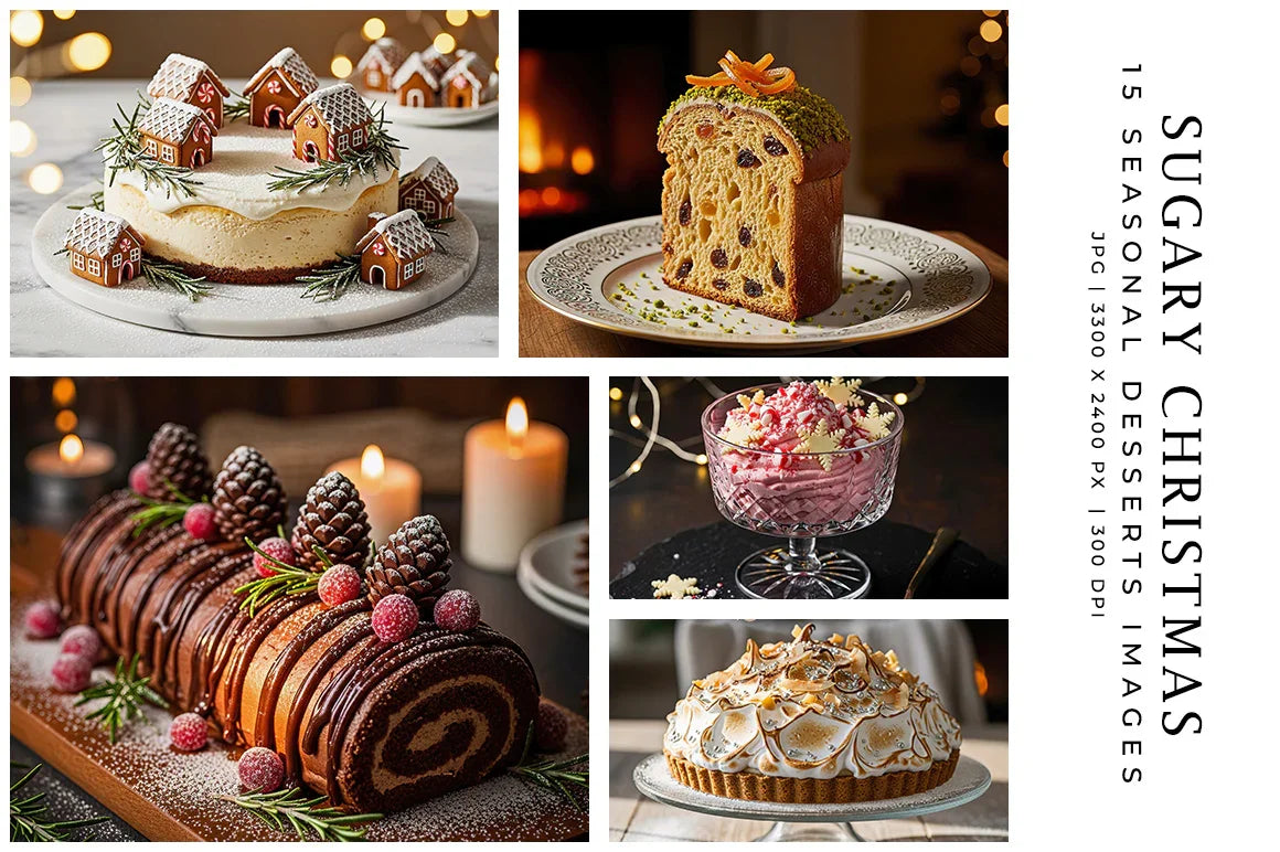 Sugary Christmas - Stock Images - CraftNest - Digital Crafting and Art