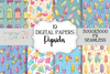 Summer Popsicle Seamless Digital Paper