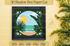 Summer Beach 3D Shadow Box Clipart Bundle
