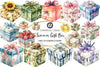 Summer Gift Box Clipart Bundle