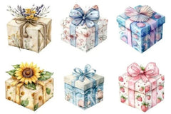Summer Gift Box Clipart Bundle 12 - CraftNest - Digital Crafting and Art