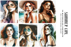Summer Girl - Women - CraftNest - Digital Crafting and Art