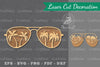 Summer Glasses Laser Cut Decoration Clipart Bundle
