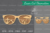 Summer Glasses Laser Cut Decoration Clipart Bundle