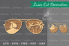 Summer Glasses Laser Cut Decoration Clipart Bundle