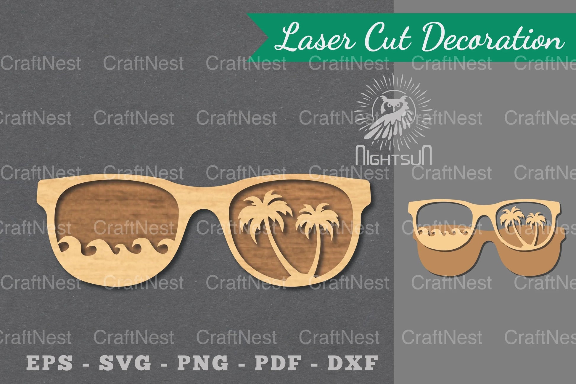 Summer Glasses Laser Cut Decoration Clipart Bundle - CraftNest - Digital Crafting and Art