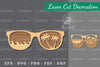 Summer Glasses Laser Cut Decoration Clipart Bundle