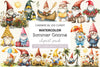 Summer Gnome Clipart Bundle