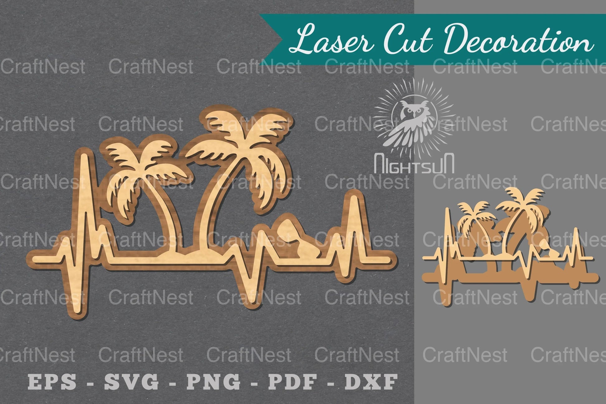 Summer Heartbeat Laser Cut Decoration Clipart Bundle - CraftNest - Digital Crafting and Art