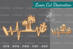Summer Heartbeat Laser Cut Decoration Clipart Bundle - CraftNest - Digital Crafting and Art