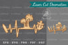 Summer Heartbeat Laser Cut Decoration Clipart Bundle