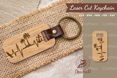 Summer Heartbeat Laser Cut Keychain Clipart Bundle - CraftNest - Digital Crafting and Art