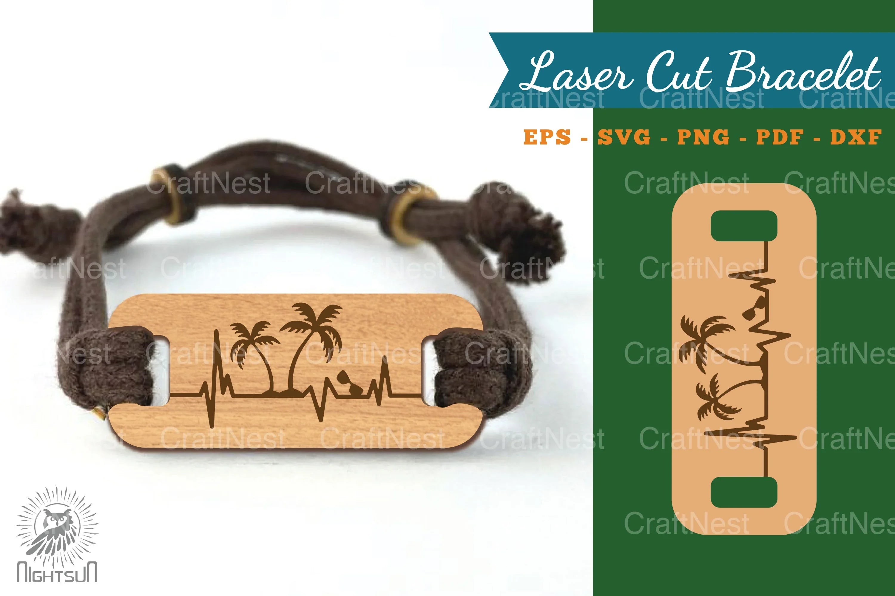 Summer Laser Cut Bracelet Design Bundle - CraftNest - Digital Crafting and Art