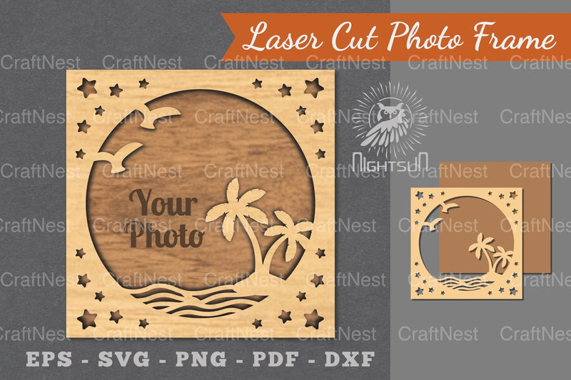 Summer Laser Cut Photo Frame Clipart Bundle - CraftNest - Digital Crafting and Art