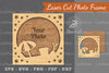 Summer Laser Cut Photo Frame Clipart Bundle
