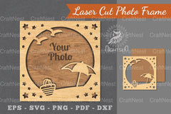 Summer Laser Cut Photo Frame Clipart Bundle - CraftNest - Digital Crafting and Art