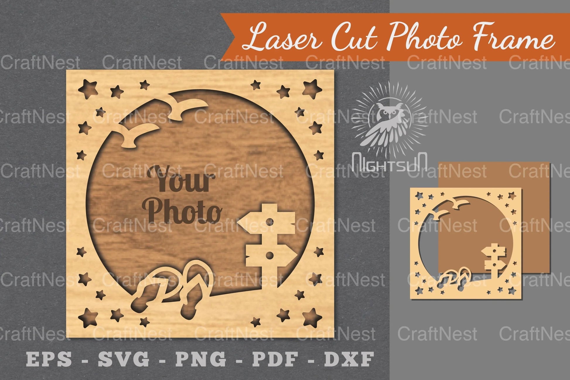 Summer Laser Cut Photo Frame Clipart Bundle - CraftNest - Digital Crafting and Art