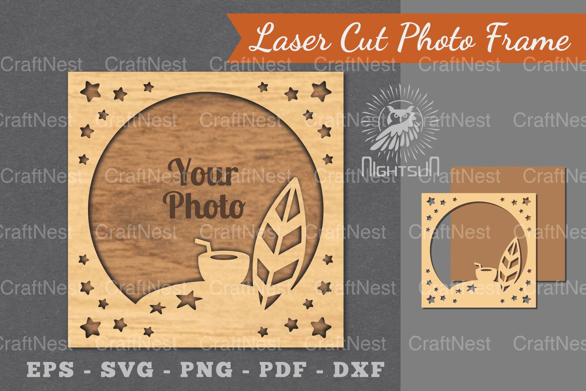 Summer Laser Cut Photo Frame Clipart Bundle - CraftNest - Digital Crafting and Art