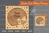 Summer Laser Cut Photo Frame Clipart Bundle