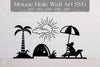 Summer Mouse Hole Wall Art Clipart Bundle