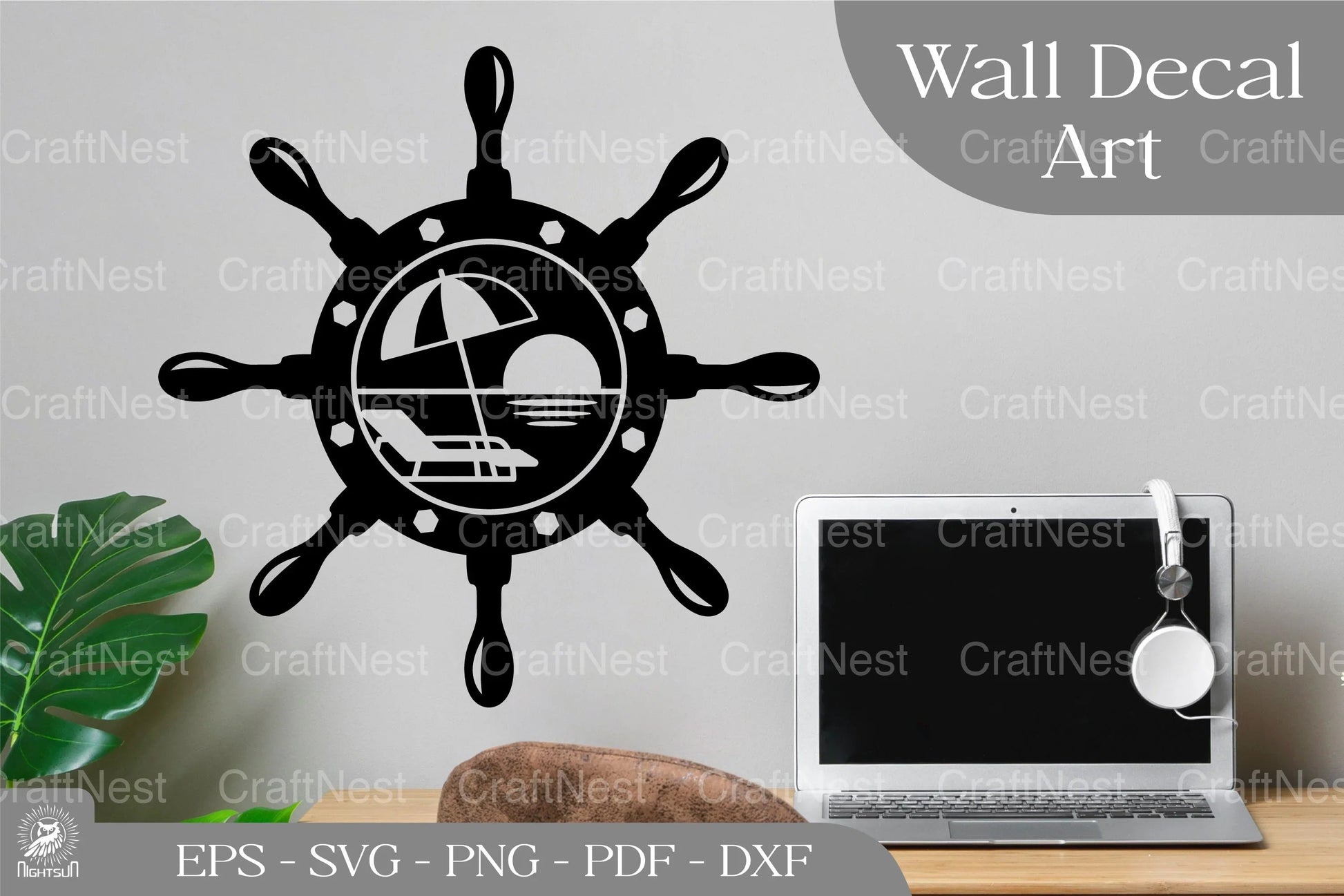 Summer on Sunset Wall Decor Clipart Bundle - CraftNest - Digital Crafting and Art