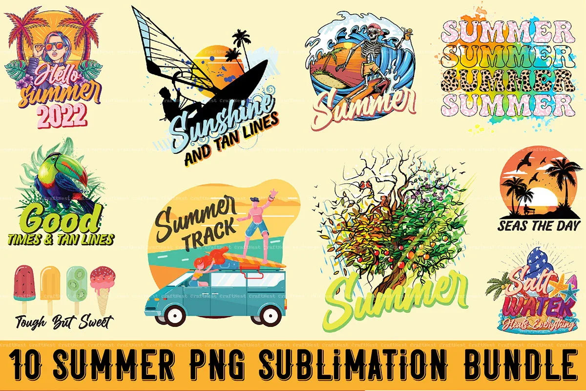 Summer Clipart Bundle 5 - CraftNest - Digital Crafting and Art