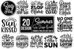 Summer Design SVG Bundle  Pack - CraftNest - Digital Crafting and Art