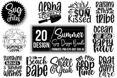 Summer Design SVG Bundle 4 - CraftNest - Digital Crafting and Art