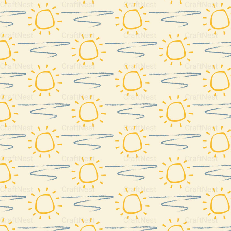 Summer Seamless Digital Paper - CraftNest - Digital Crafting and Art
