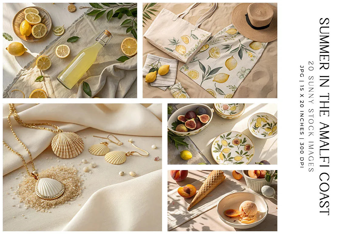 Summer in the Amalfi Coast - Stock Images - CraftNest - Digital Crafting and Art