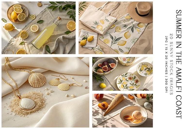 Summer in the Amalfi Coast - Stock Images - CraftNest - Digital Crafting and Art